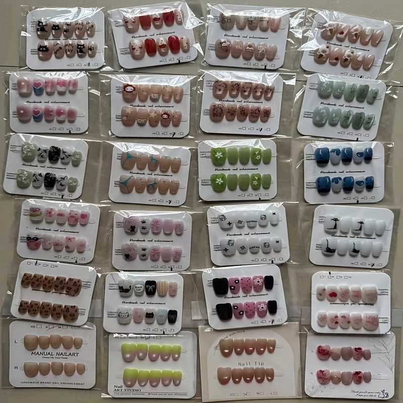 100pcs Wholesale High-Quality Handmade Press-On Nails Bulk Reusable Fake Nails