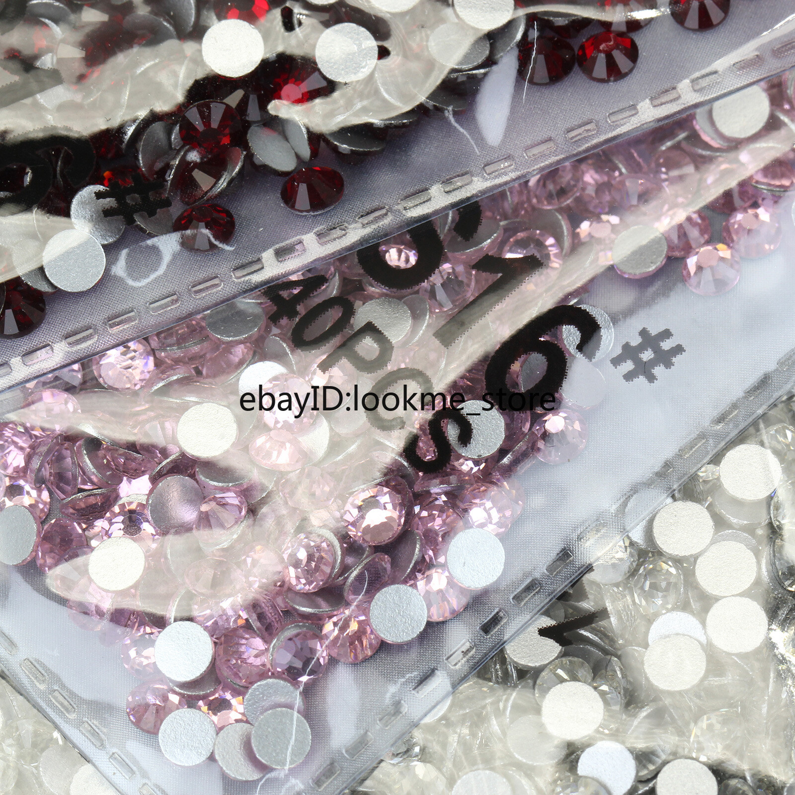 1440pcs 4mm (ss16) Crystal Glass Rhinestones Flatback Gems Nail Art Crafts Decor