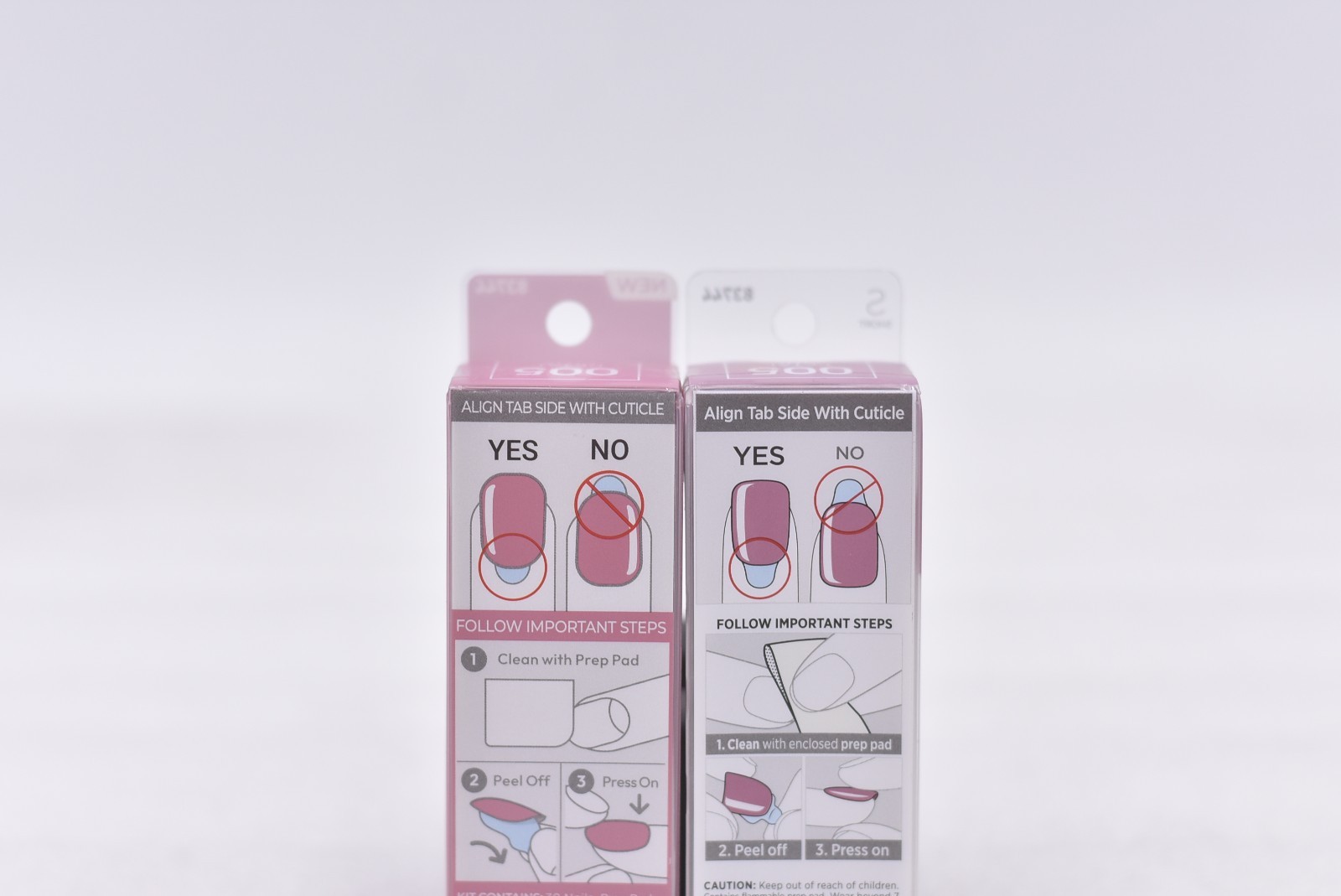 Lot of 2 Kiss Impress Color 005 Petal Pink Short Nails – 30 Nails