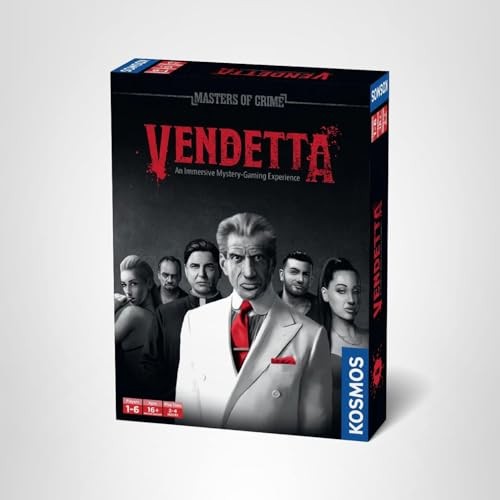 Masters of Crime: Vendetta 2 inches (W) x 6.5 (L) x 0.1 (H), Red