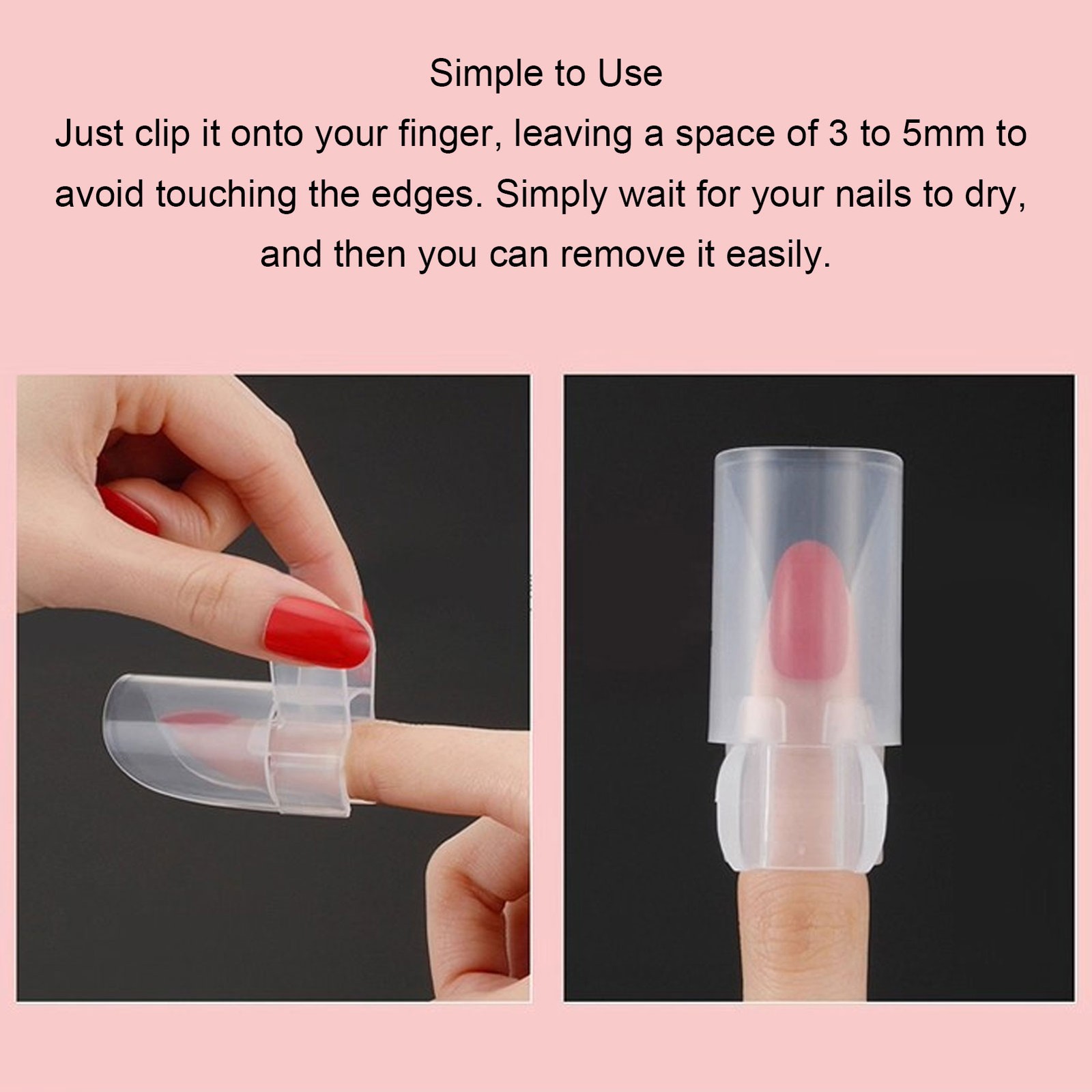 10 Nail Polish Protector Multi Sizes DIY Manicure Covers Easy To Use