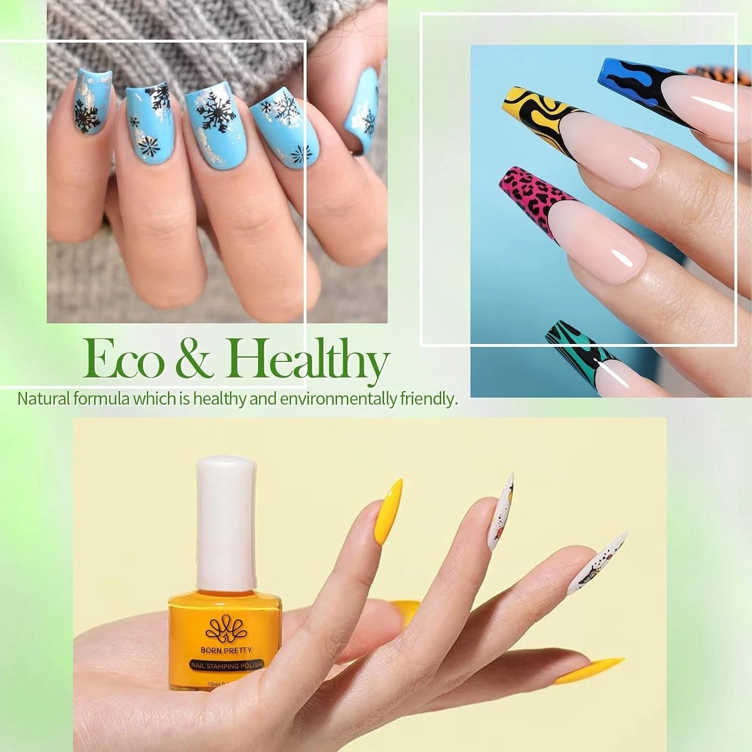 24 Color Bulk Nail Art Stamping Polish with Holographic and Chameleon Finishes