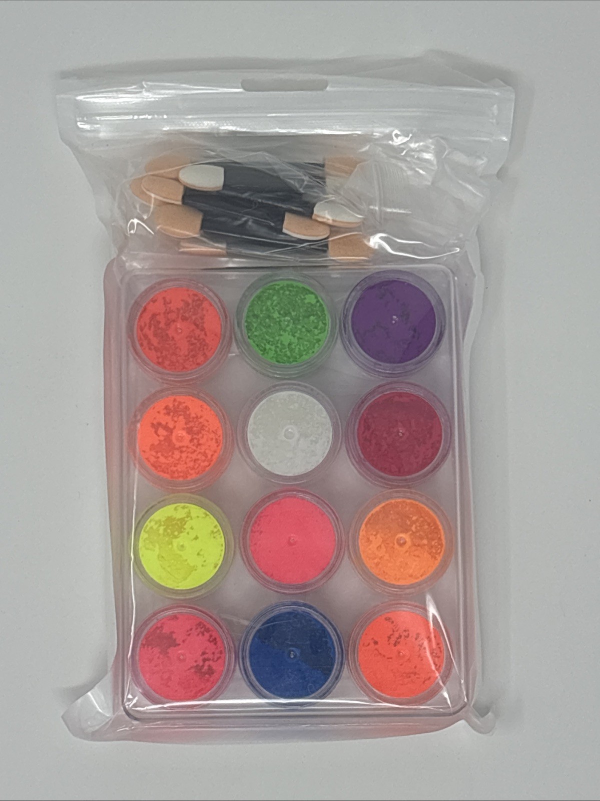 12 Colors Acrylic Luminous Fluorescent Powder Glow In the Dark Nail Art Pigment
