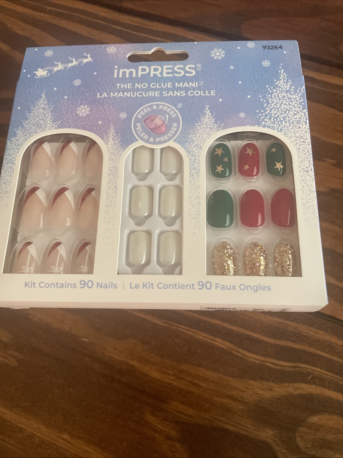 imPRESS Press on Nails Gift Set Multicolor Assorted Shapes/lengths 90 Count NEW