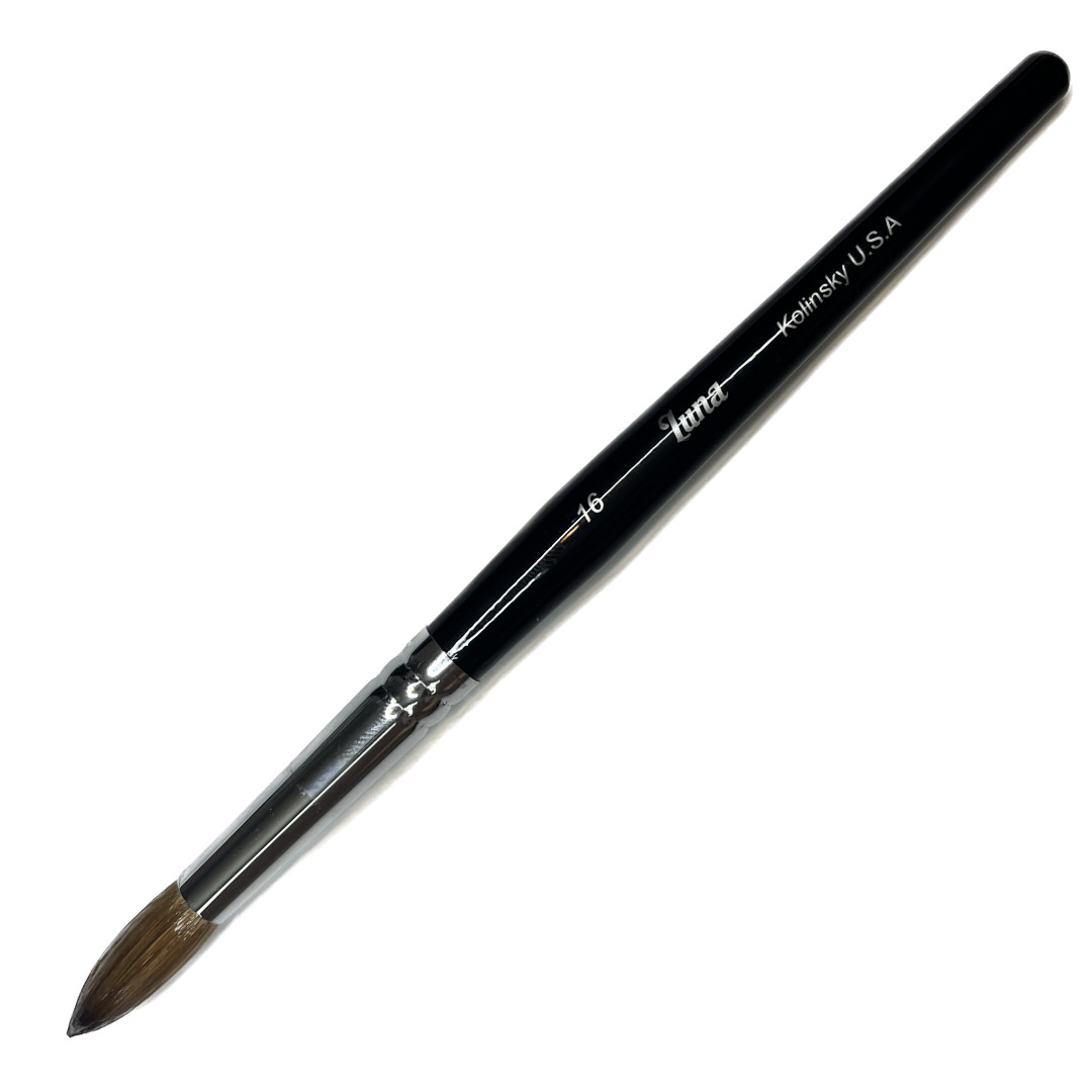 Luna Pure Kolinsky Acrylic Nail Brush For Manicure Powder – #16 – SHIP FROM US