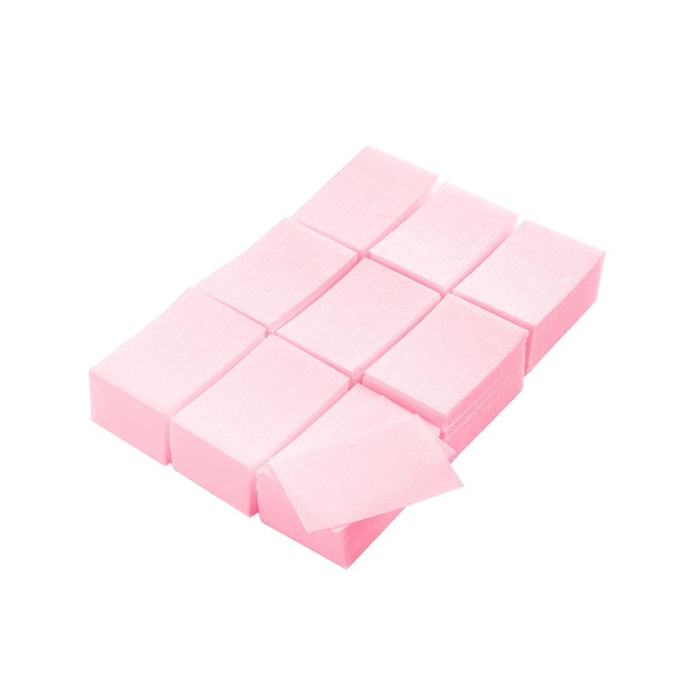 Pink Gel Nail Polish Remover Tools 540 PCS Lint Free Wipes Cotton