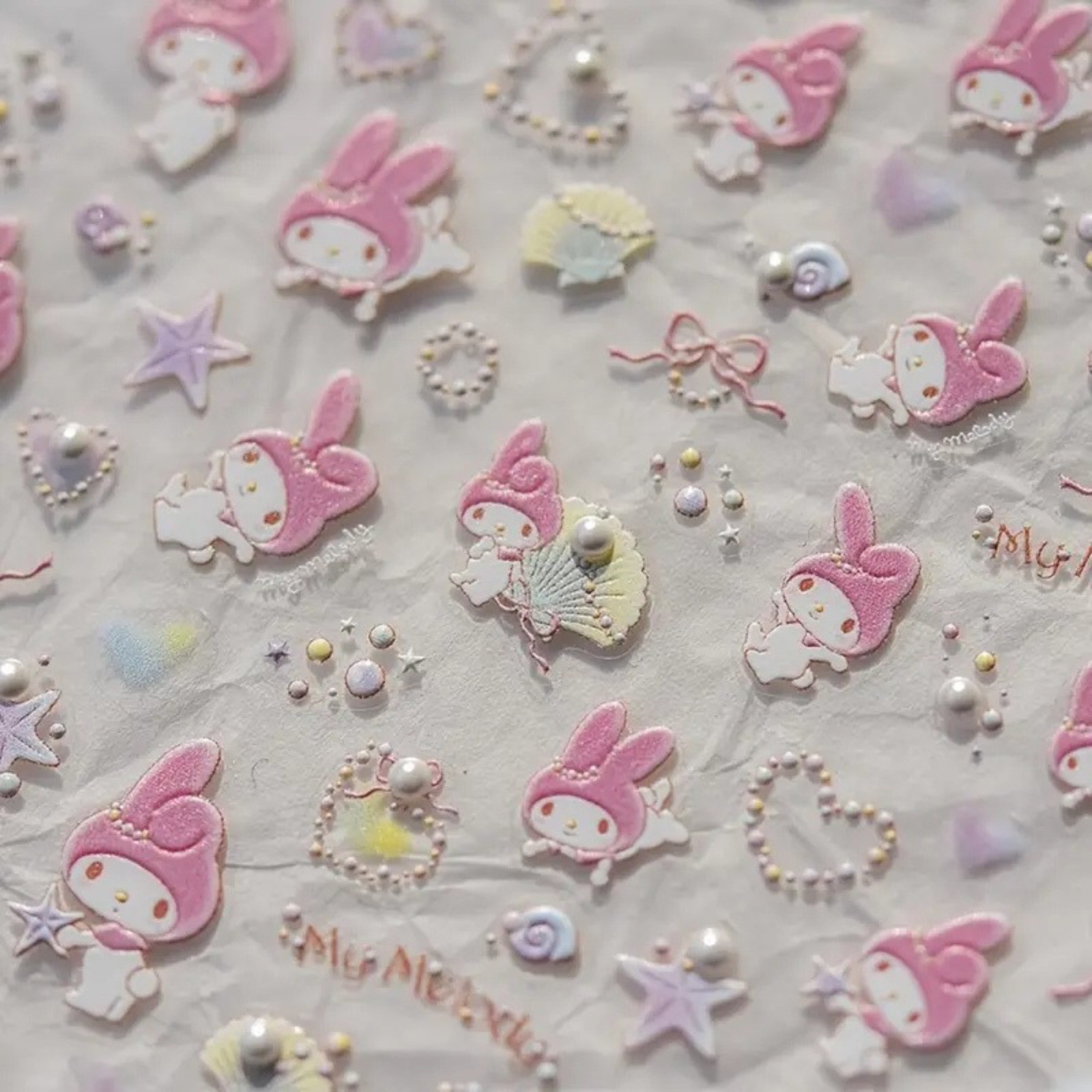3D Cute Nail Stickers Sanrio Charaters Nail Stickers Nail Supplies for DIY Nail