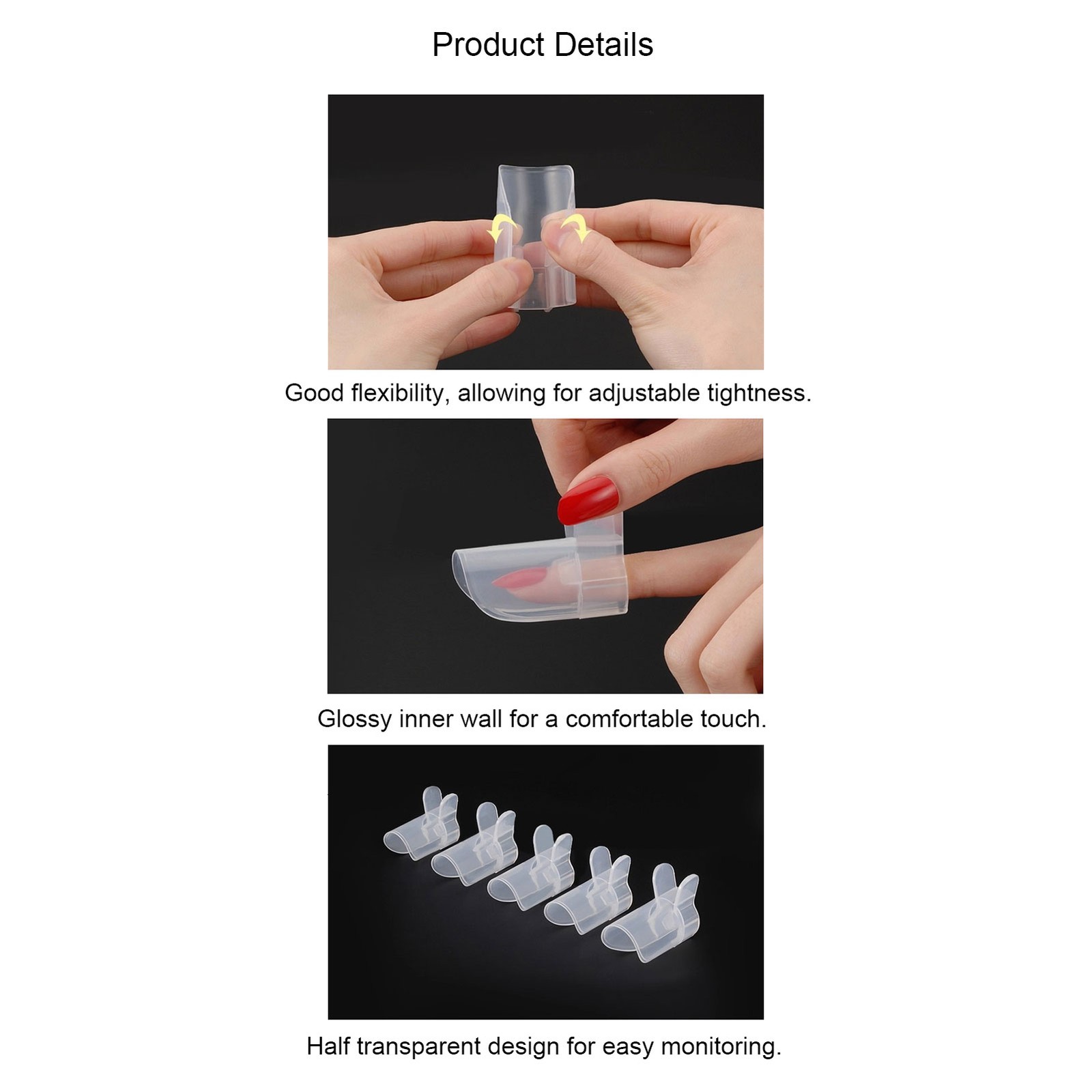 10 Nail Polish Protector Multi Sizes DIY Manicure Covers Easy To Use