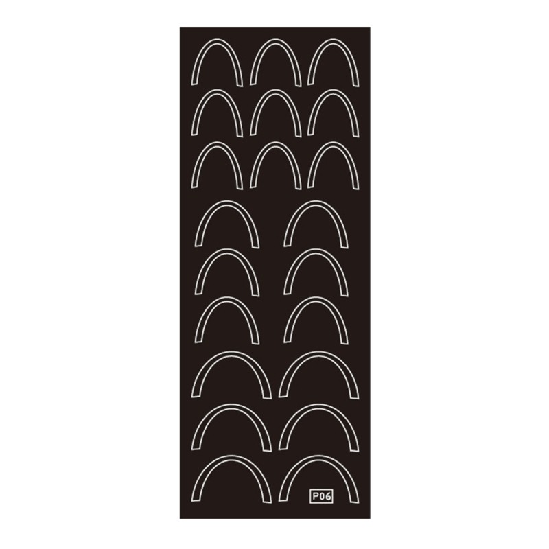 6pcs Nail Art Stickers Printing Template Stencil Tool for Creative Manicure