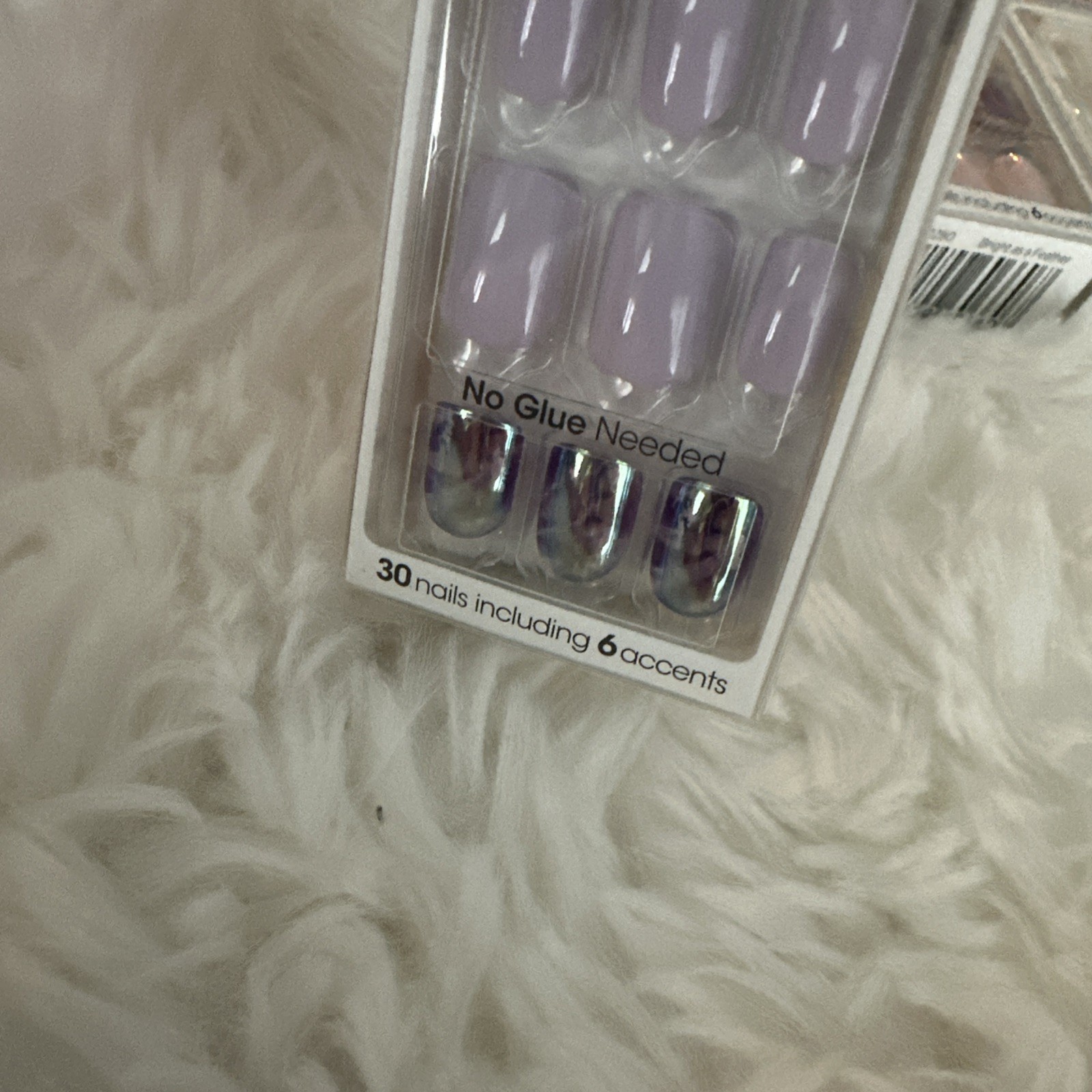 imPRESS Press on manicure Lot Of 4 Purple/Pink/White 30 Nails In Each Set