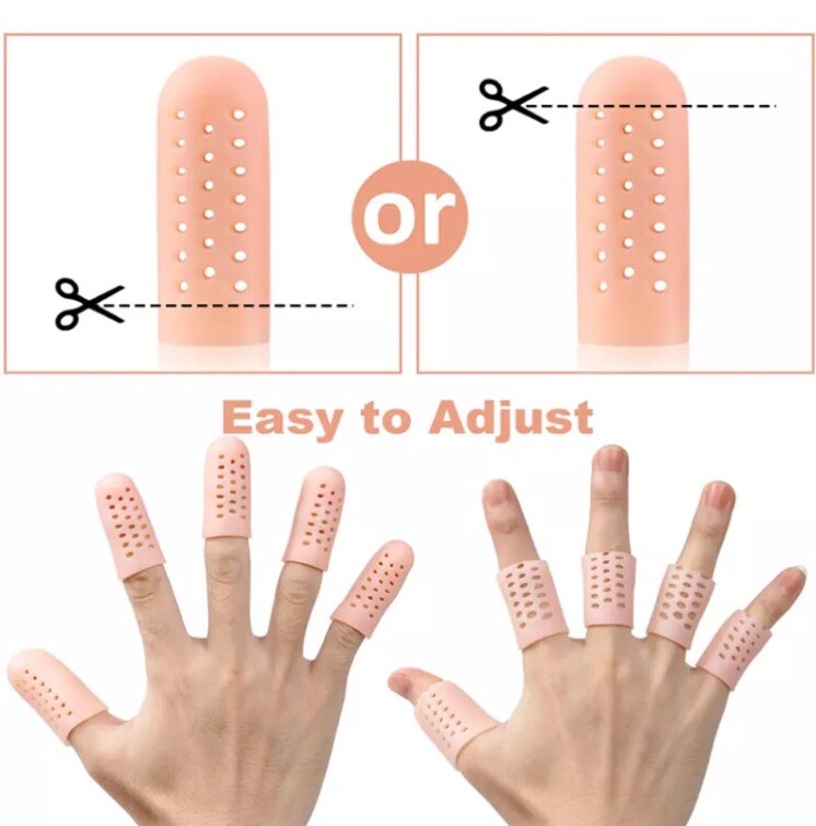 5 pairs Breathable Silicone Nail cover Toe Finger Protector US SHIPPING