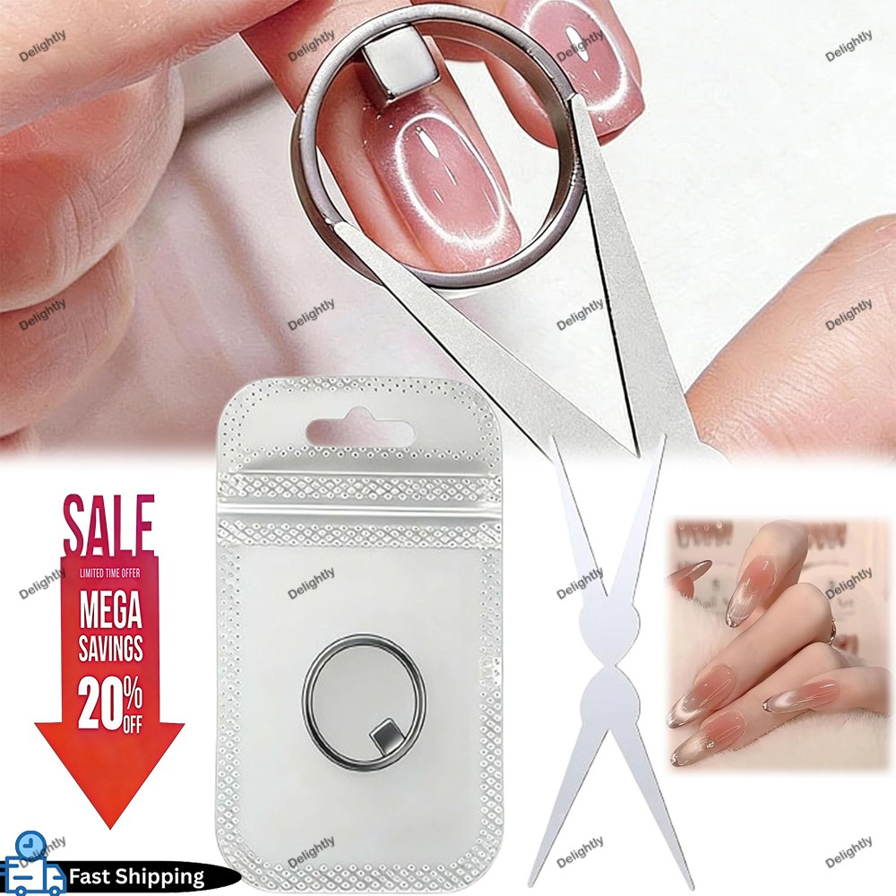 Double-head French Nail Art Magnet Set 3D Strong Cat Eye Magnet Nail Art Gel Pol