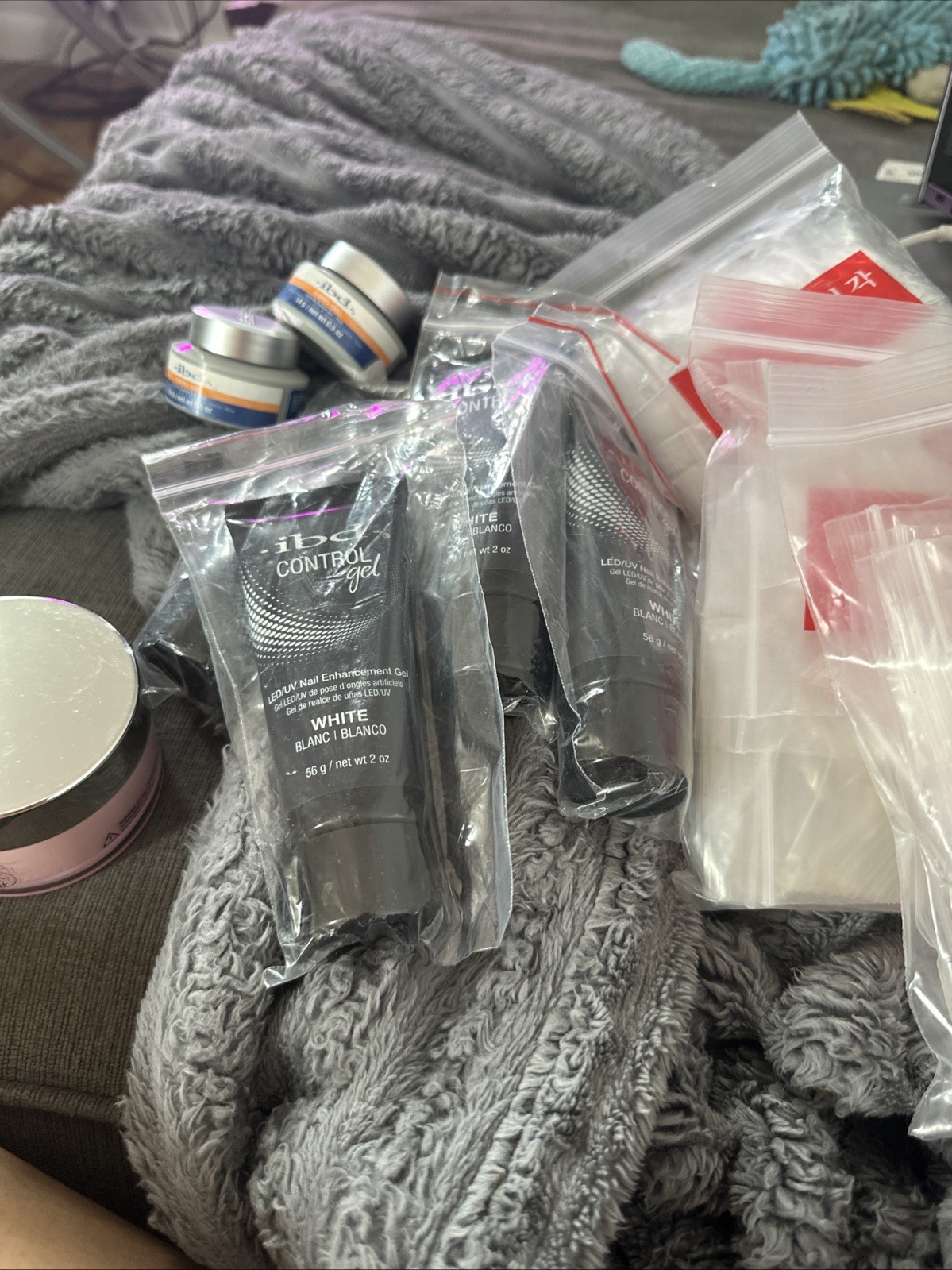 ibd hard gel, Clear Nail Tips, Dip Powder Bundle