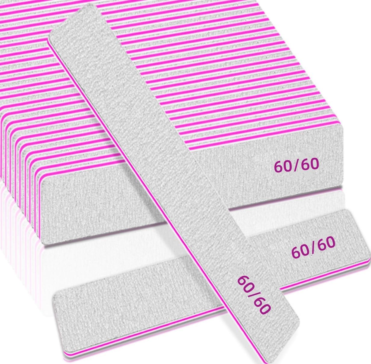 Nail Files 80 Grit, 80/80 Grit Nail Files, Jumbo Nail Files for