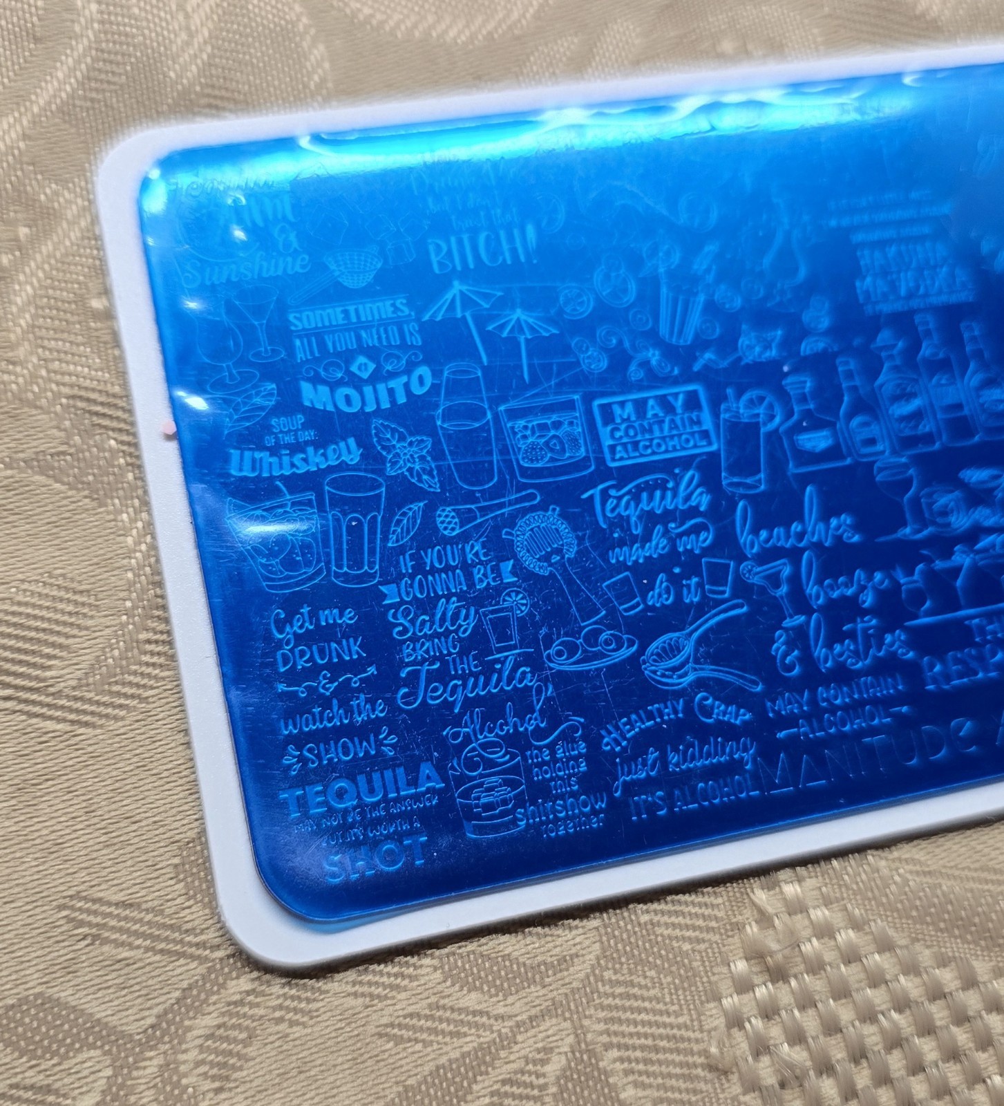 HTF Manitude Vodkabulary Nail Stamp Plate Alcohol Beer Cocktail Margarita Whiske