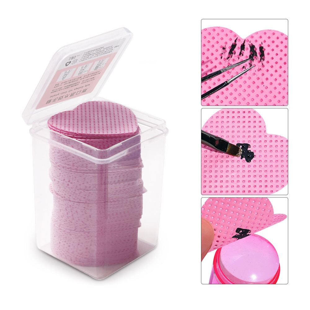 200Pcs/Box Lint Free Gel Nail Polish Remover Pad High Quality Beauty Wipes Tools