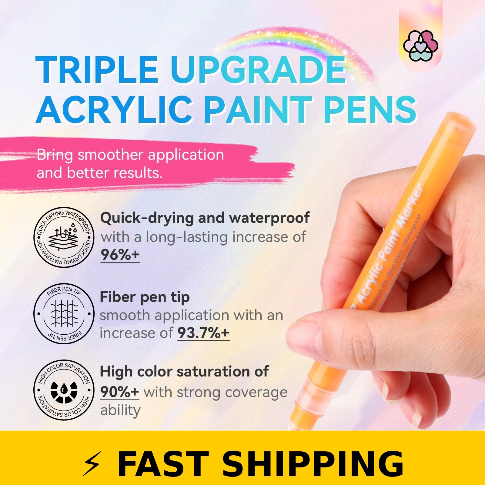 Saviland 12 Colors Nail Art Pens Set for Nail Design DIY