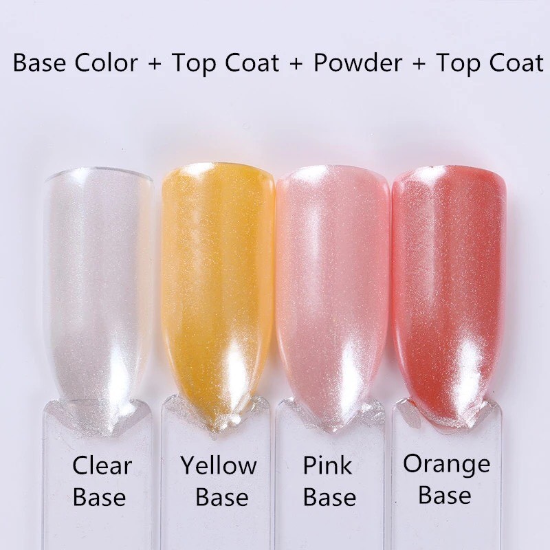 DIAMOND WHITE PEARL NAIL POWDER Mermaid Effect Mirror Shining Pigment Wedding UK