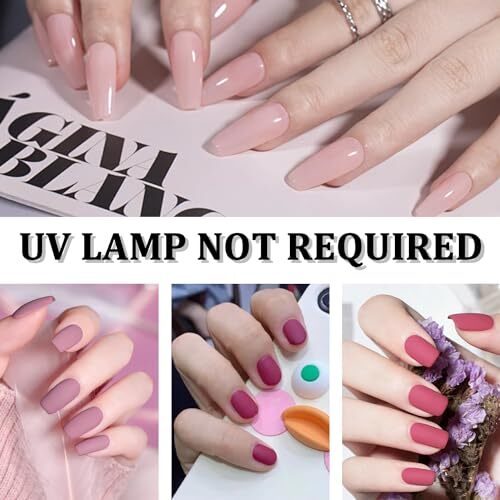 12 Sheets Pink Nail Stickers Full Nail Wraps Bright Solid Color Gel Nail