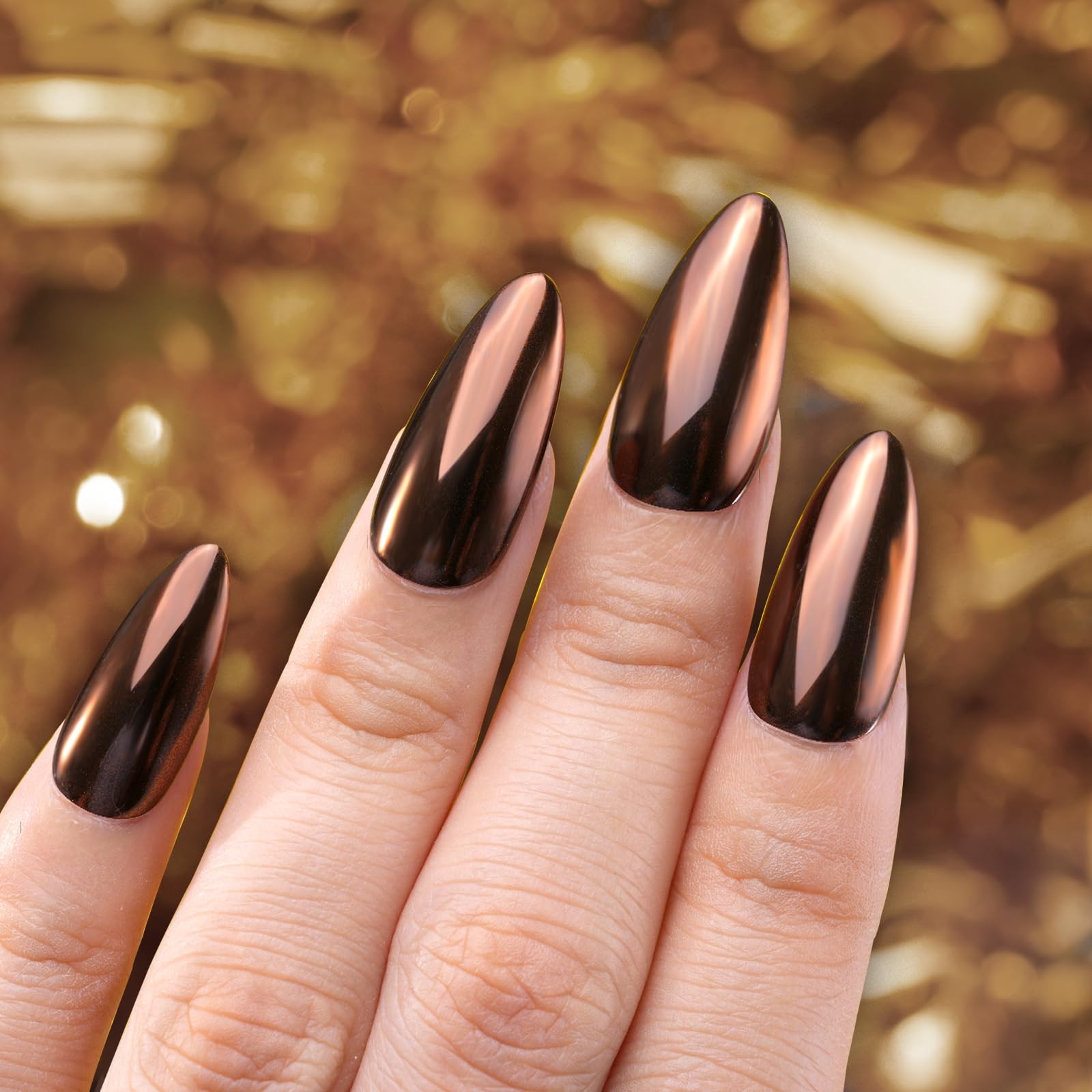 Pretty Diva Chrome Nail Powder – Coffee Chocolate Effect Nail Art Mirror Chrome