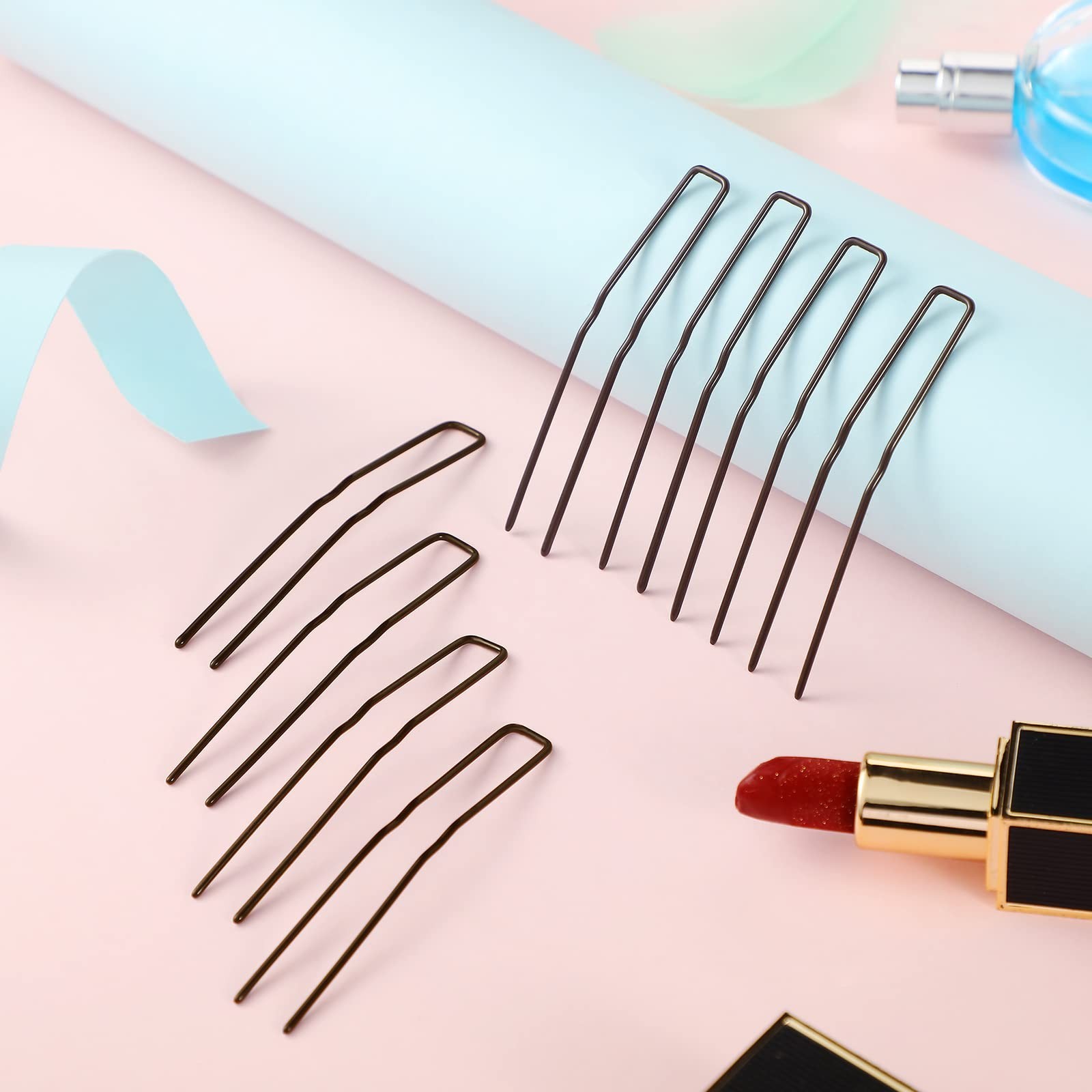 Waydress 36 Pieces U Shaped Hairpins Ballet Buns Bobby Pins Hair Styling Meta…