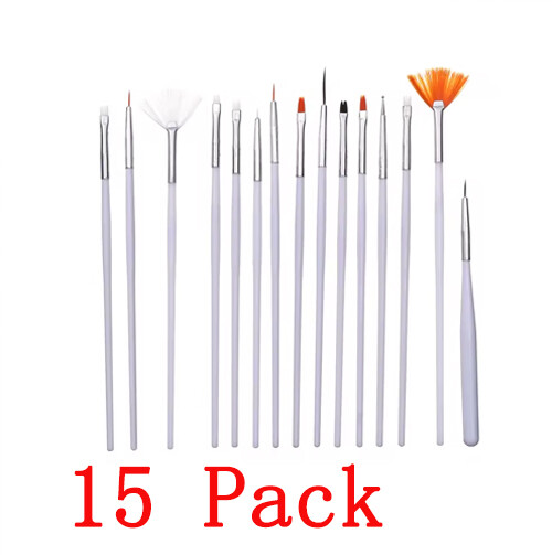Wood Metal Kolinsky Sable Hair Acrylic Nail Brush Handle for Manicure Tools US