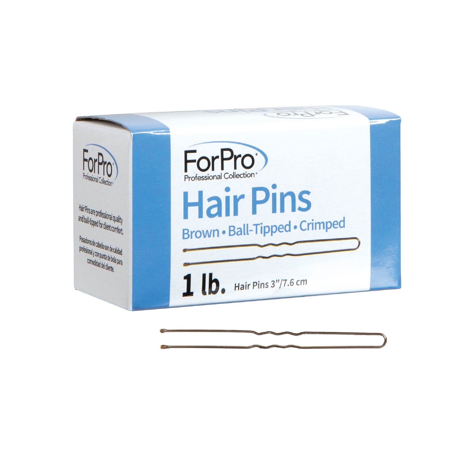 ForPro Professional Collection Hair Pins 1 Count (Pack of 1), Brown