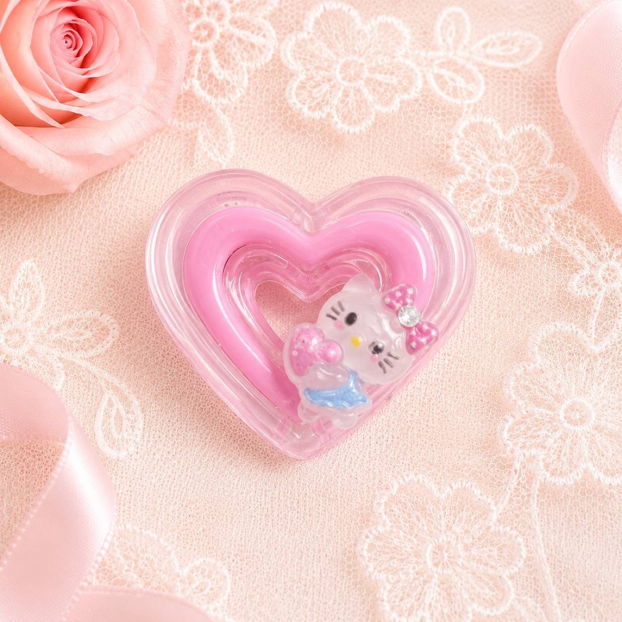 Japanese Handmade Kawaii Heart 3D Resin Nail Charms for Nail Art