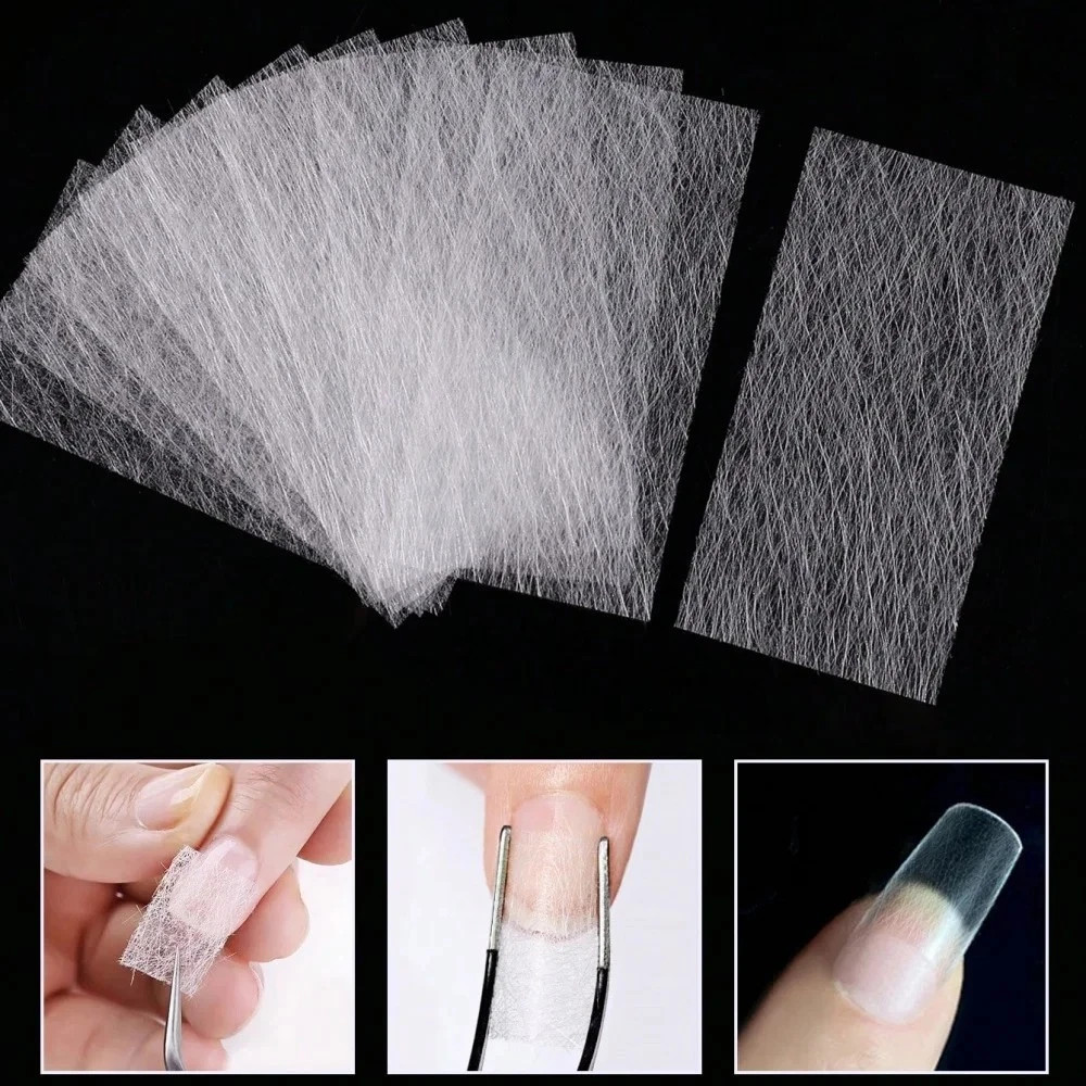 10-Sheets Nail Silk Wrap Repair-Kit Extension Silk-Fiberglass for Gel-Extension