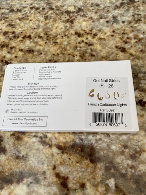 3 SETS DANNI and TONI Gel Nail Strips Gilded Waves, French Caribbean, Amazing