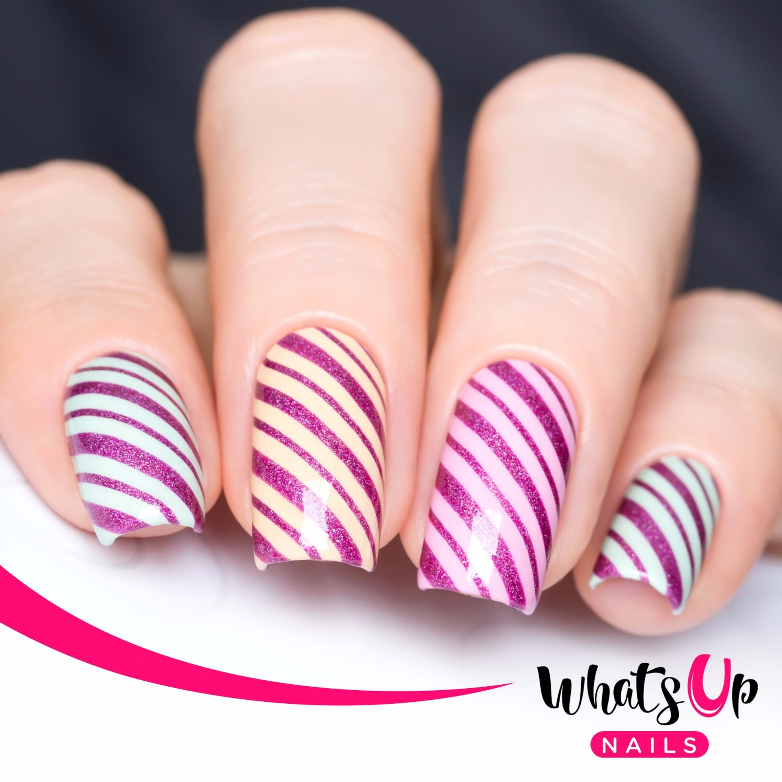Whats Up Nails Wrapping Paper Stencils for Nails, Christmas Nail Stickers