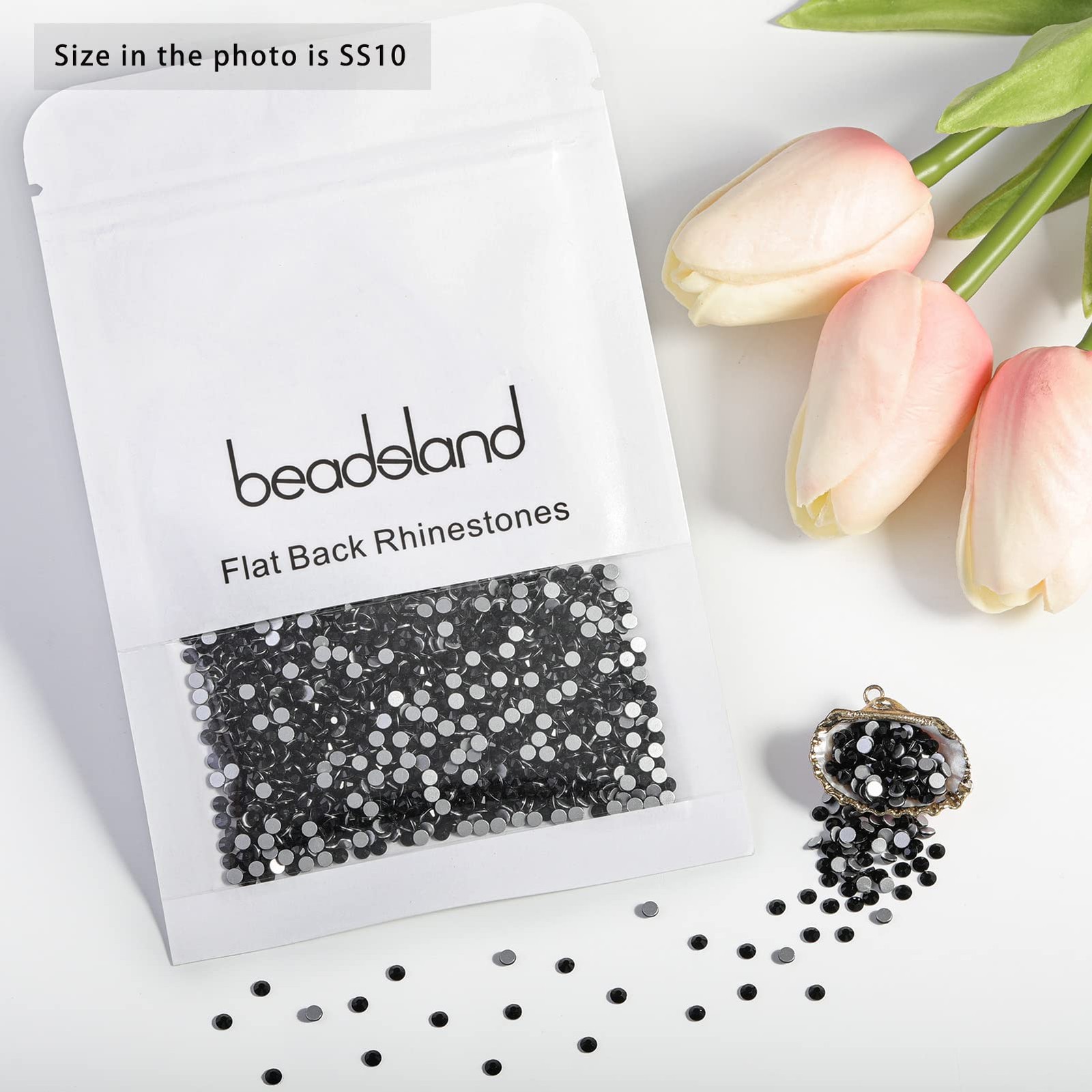 2880pcs Flat Back Crystal Rhinestones Round Gems for Nail Art and Craft Glue …
