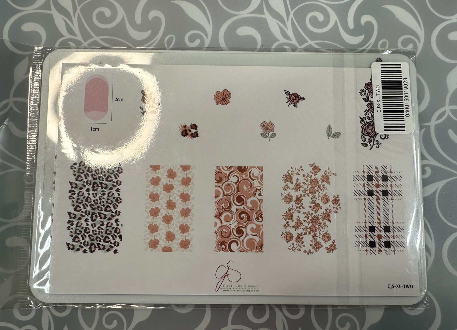 Clear Jelly Stamper CJS-XL TWO Nail Stamping Plate