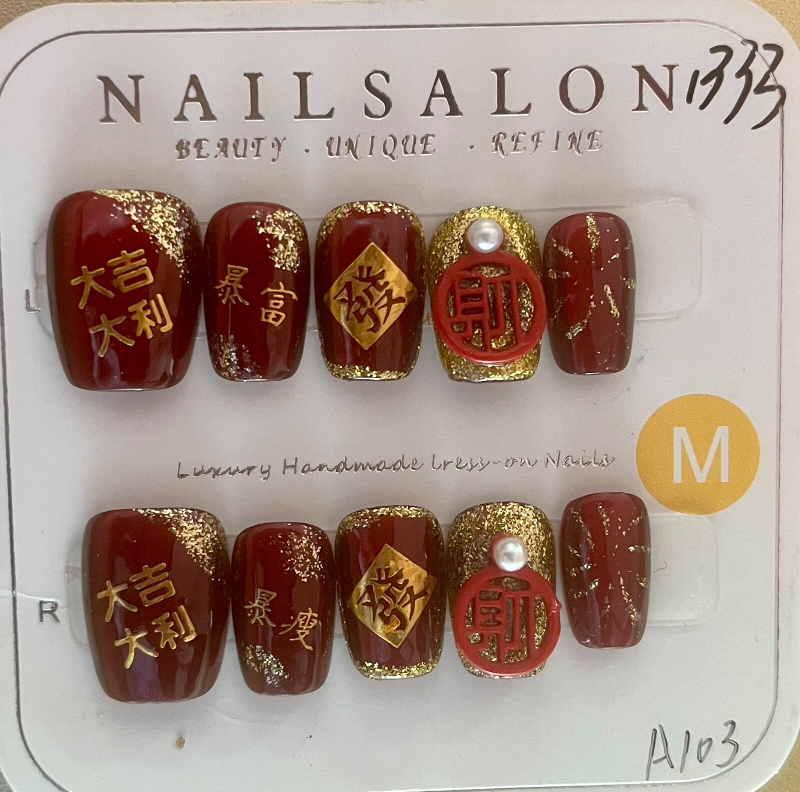 24Set Lot Price $119.99,100%Hand Made press on Nail, Free Glue&Essential Tools