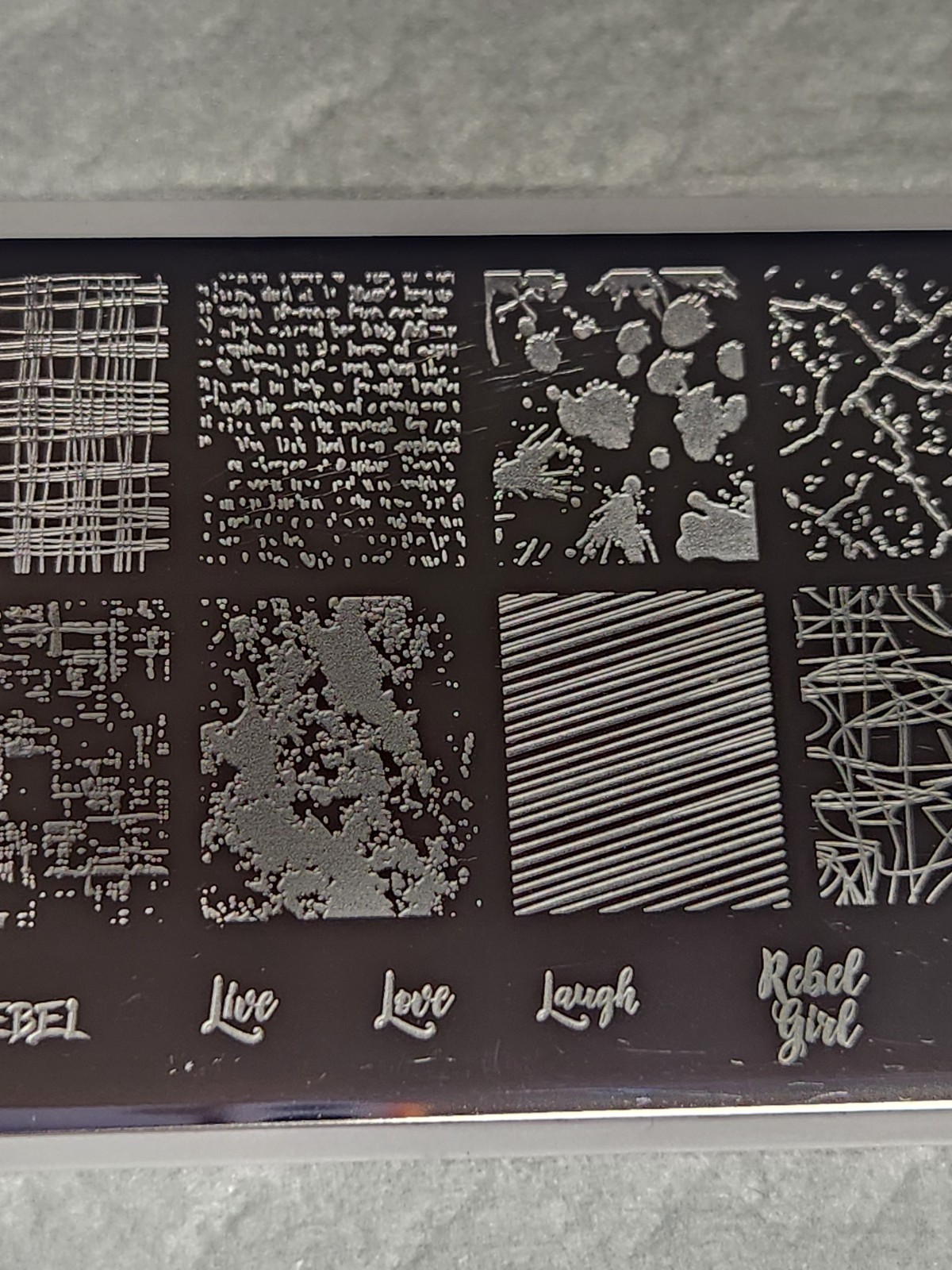 Uber Chic Nail Stamping Plate – Texture-Licious