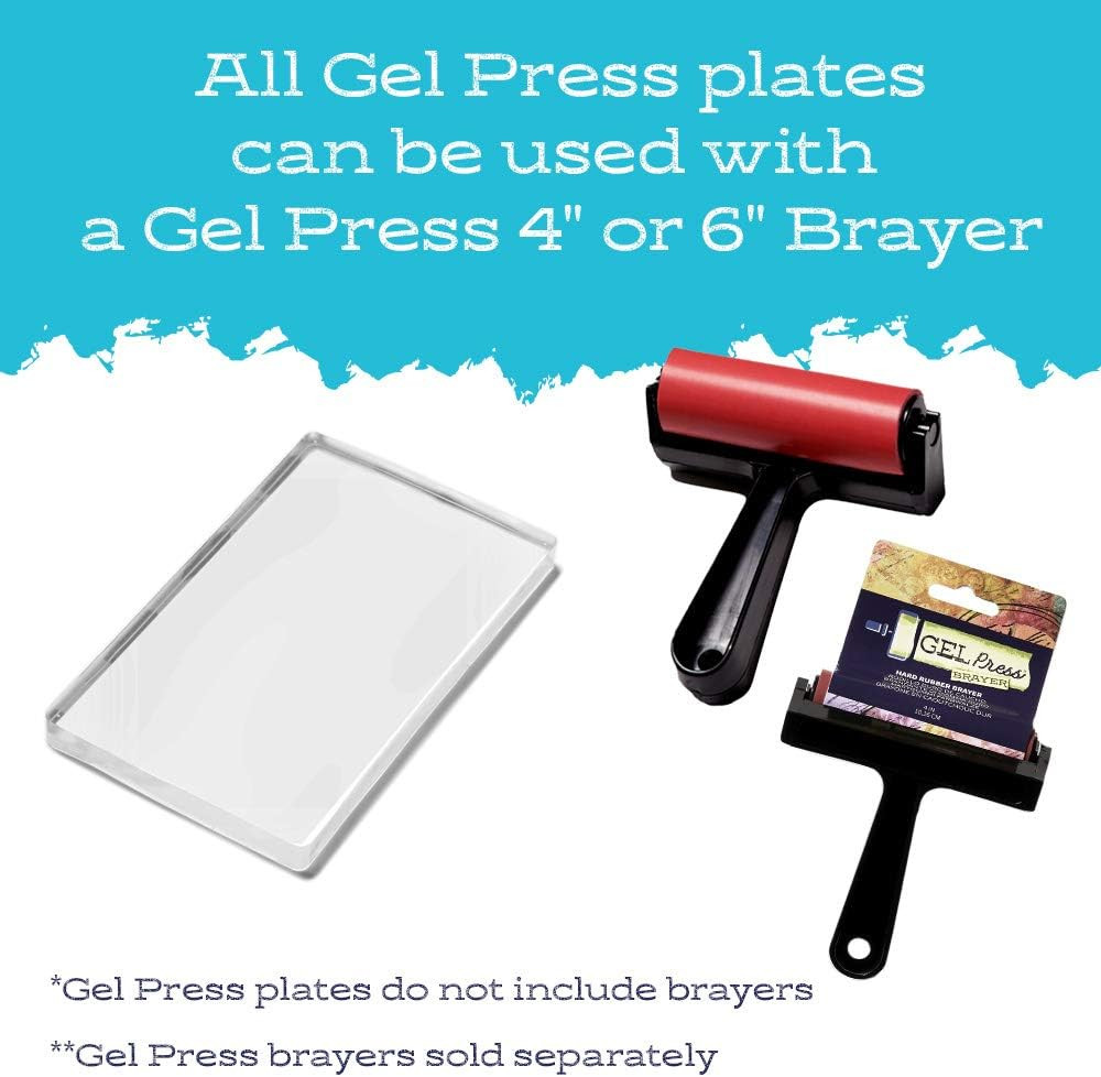 Gel Press Monoprinting Print Plate – 5” X 7” Gel Plate – Printmaking Supplies –