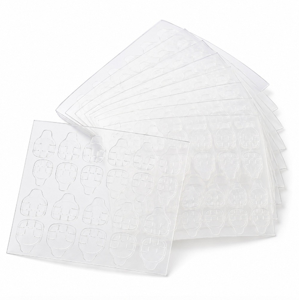Double-Sided Nail Adhesive Tape – Clear Manicure Glue Stickers, Nail Art Tip Tab