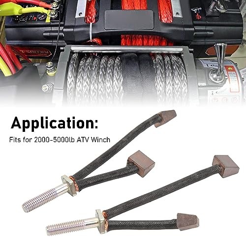 ATV Motor Carbon Brush Kit for 2000-5000lb Winches, Replacement Carbon Brushes