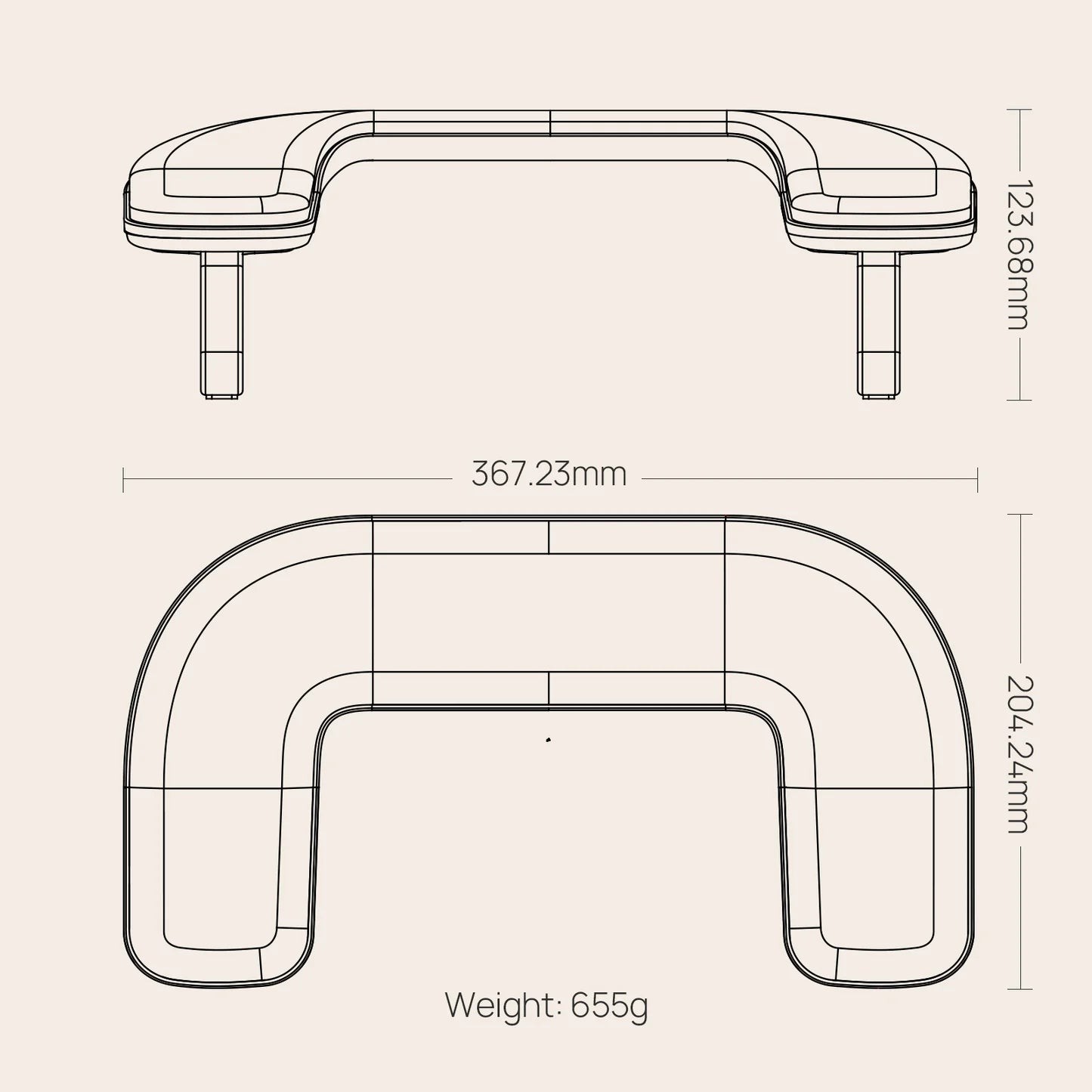 O NAIL Ergonomic Arm Rest 1 Plus