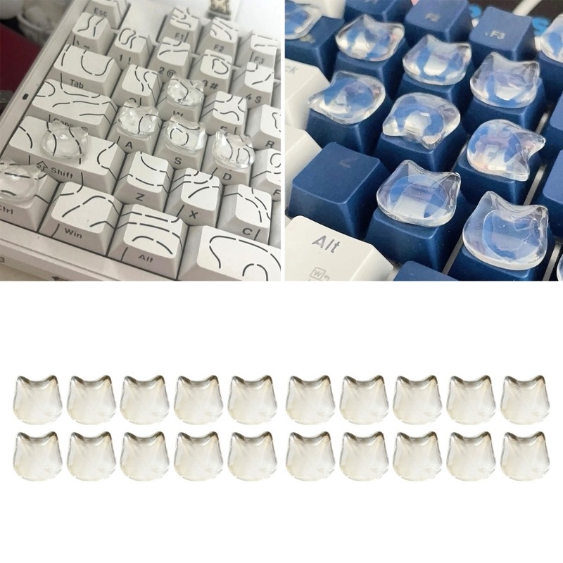 20pcs Fashionable Nail Friendly Keyboard Accessories Quick Attach On Fit for