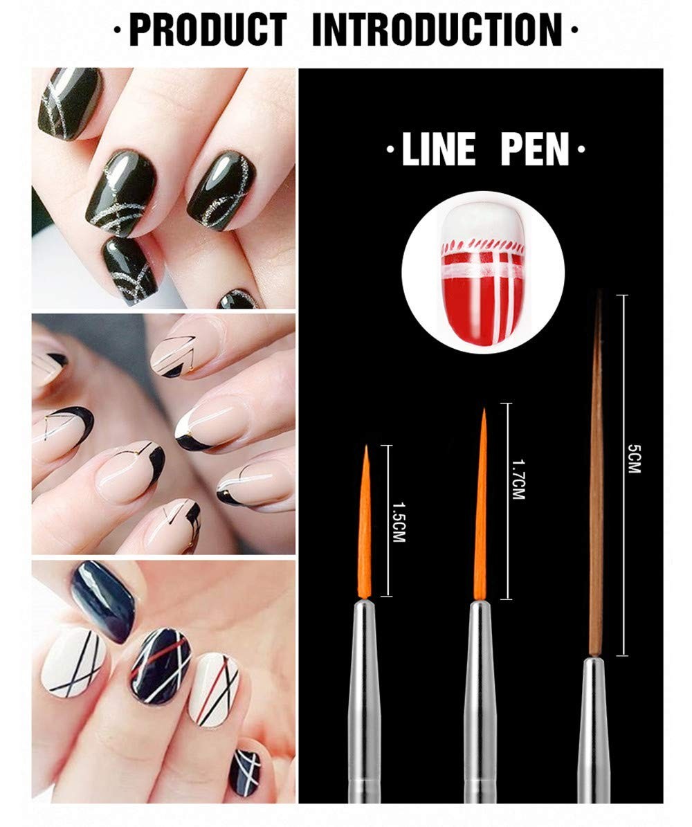 Versatile 20-Piece Nail Art Brush & Dotting Tool Set for Creative Styles