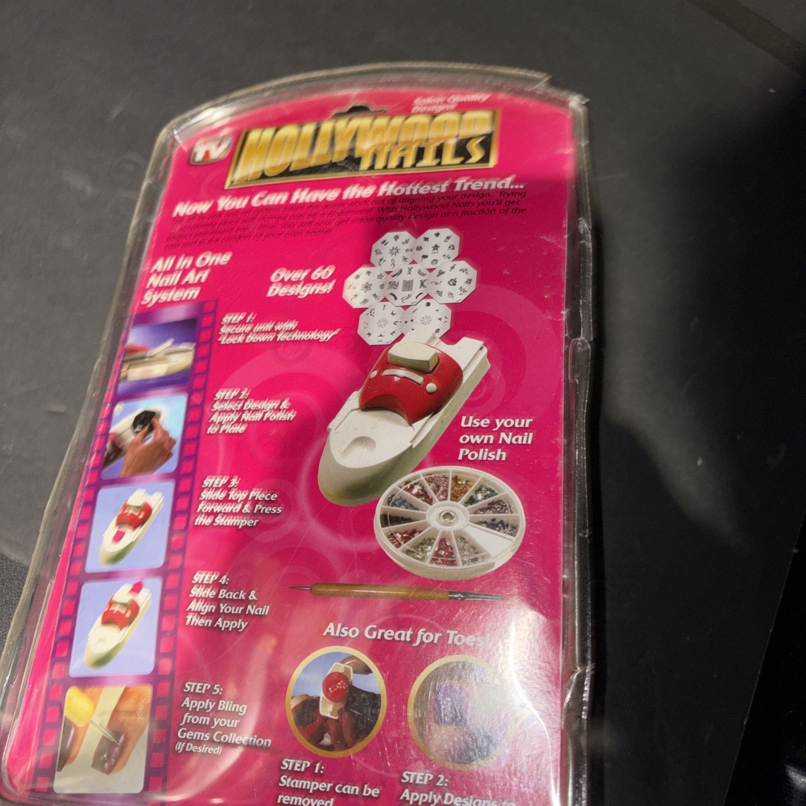New Inventel Hollywood Nails All In One Nail Art System Kit As Seen On TV Tub21