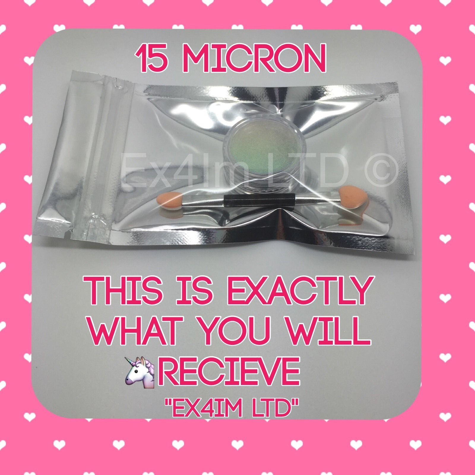 Holographic Unicorn Nail Pigment Ultra Fine 15 Microns Chrome Effect 1g Powder