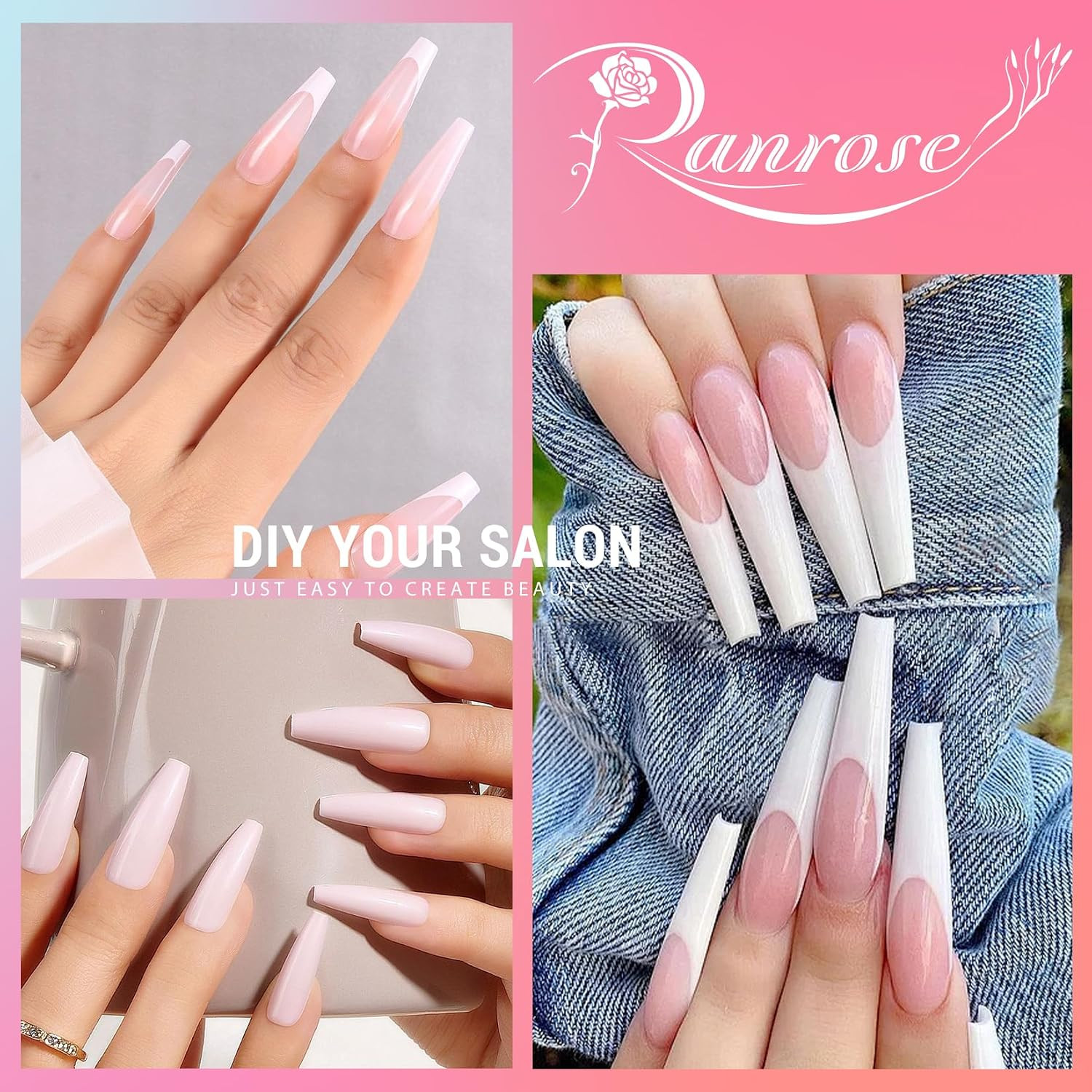 240Pcs Nails Tips Coffin: XXL Super Long Half Matte False Nails 12