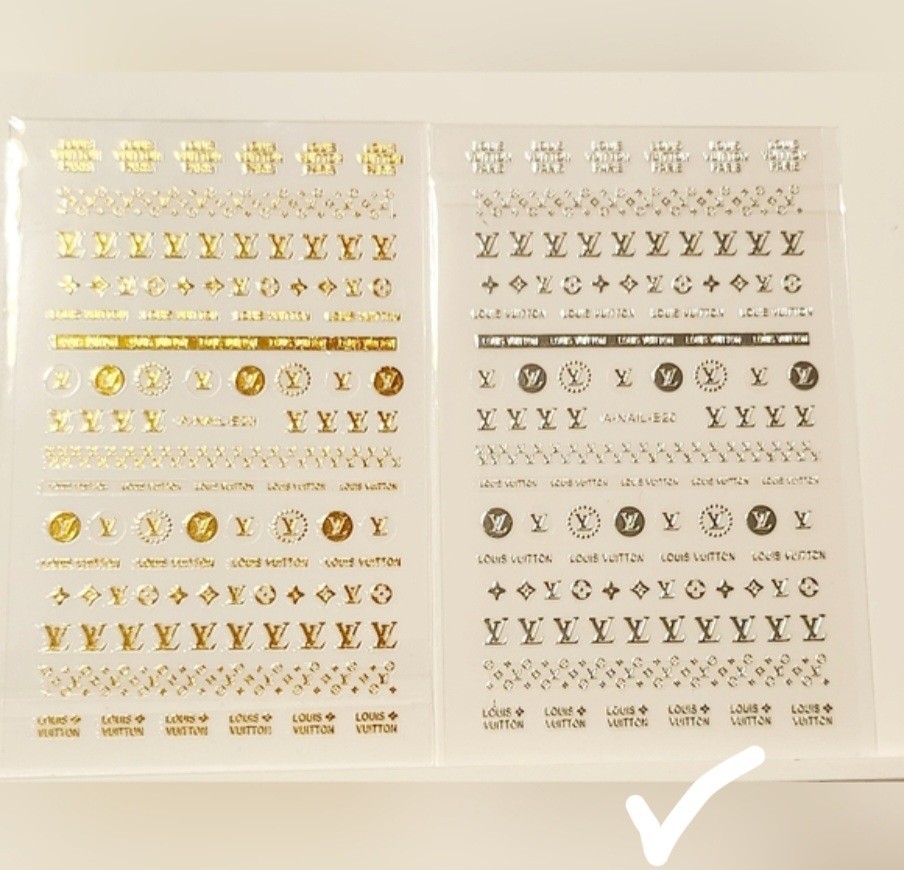 NWT NAIL ART DESIGN SELF-SEAL STICKERS N°39 SOLID SILVER!