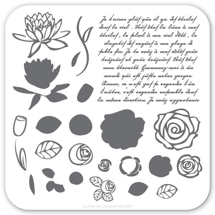 Clear Jelly Stamper Nail Art Accessories Stamping Plates Small Plates 002-323