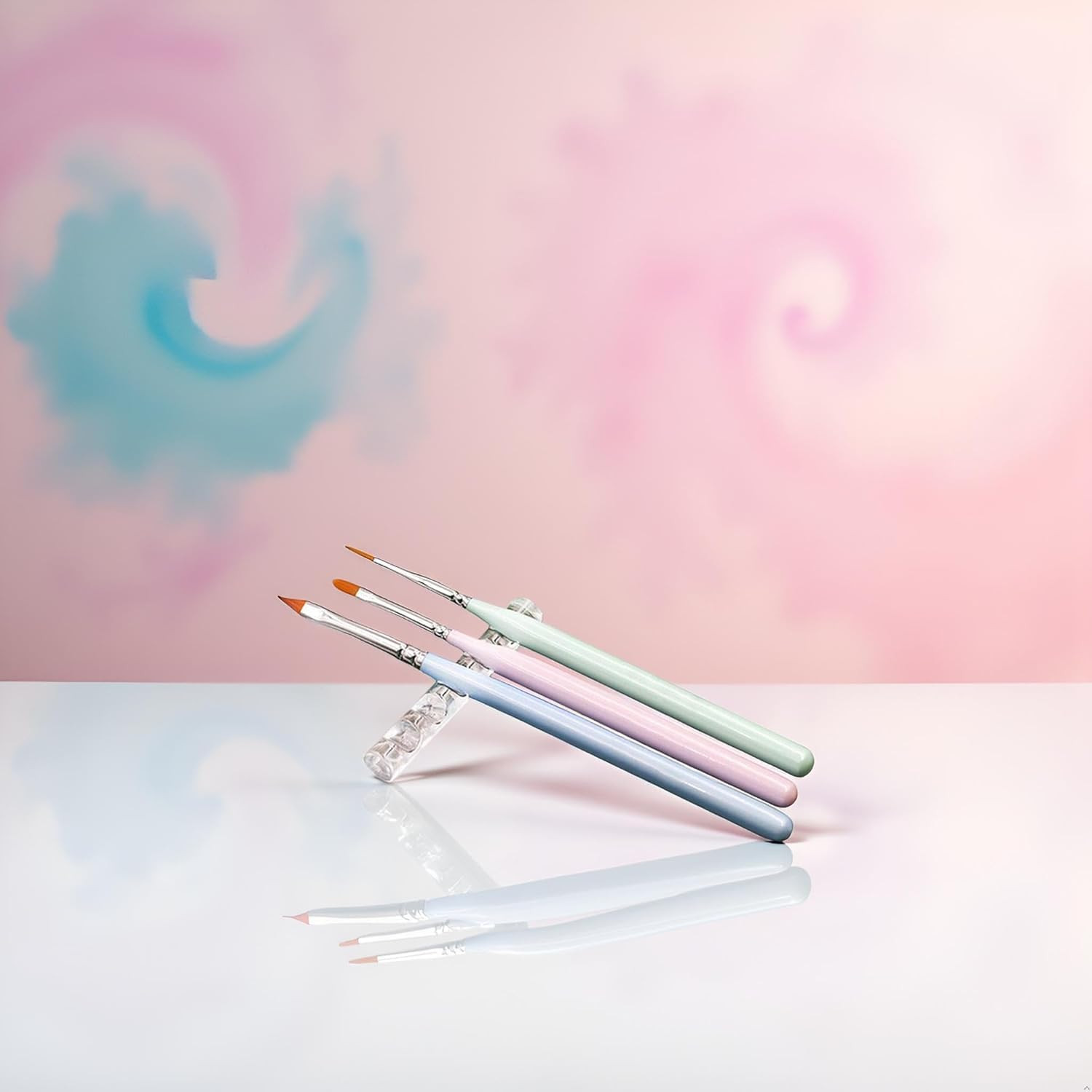 2PCS Acrylic Nail Gell Nail Makeup Brush Holder Painting Brush Pen Stand Holder