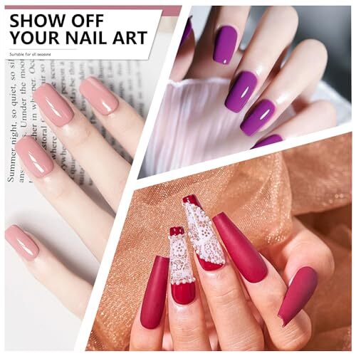12 Sheets Pink Nail Stickers Full Nail Wraps Bright Solid Color Gel Nail