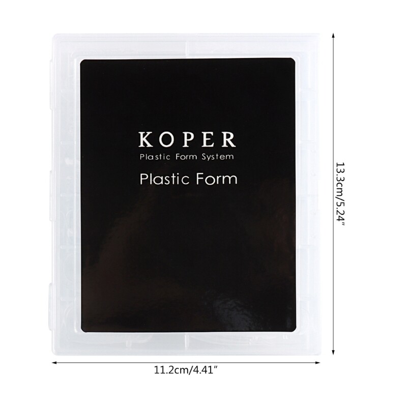 Nail Dual Forms for Poly Nail-Gel Clear Nail Mold for Builder Nail Gel-Extension
