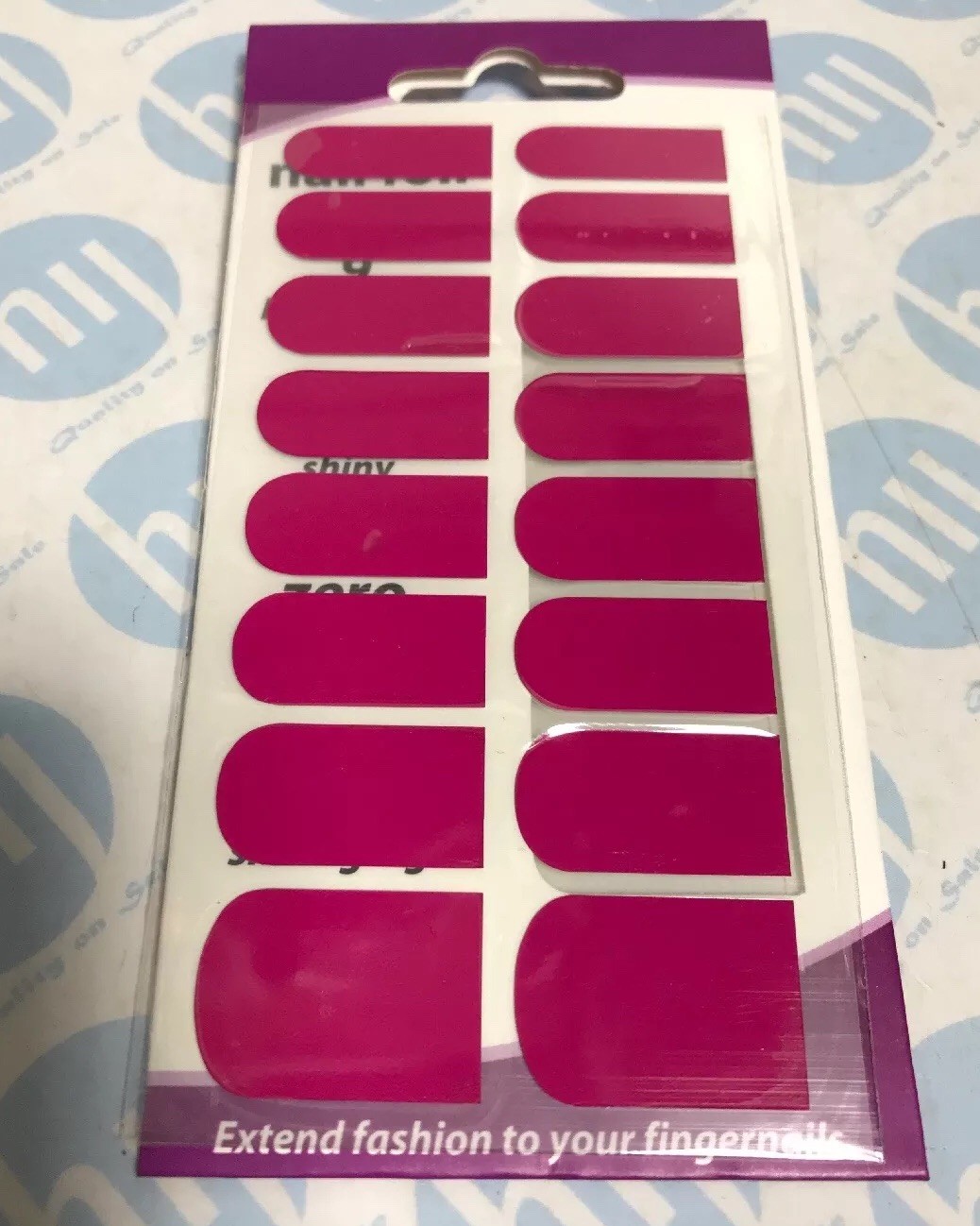 # Hot Pink Nail Patch Foils Pack Of 16